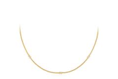  Dusk Divas - Zilver / 14kt GP - Zirkonia - 43cm